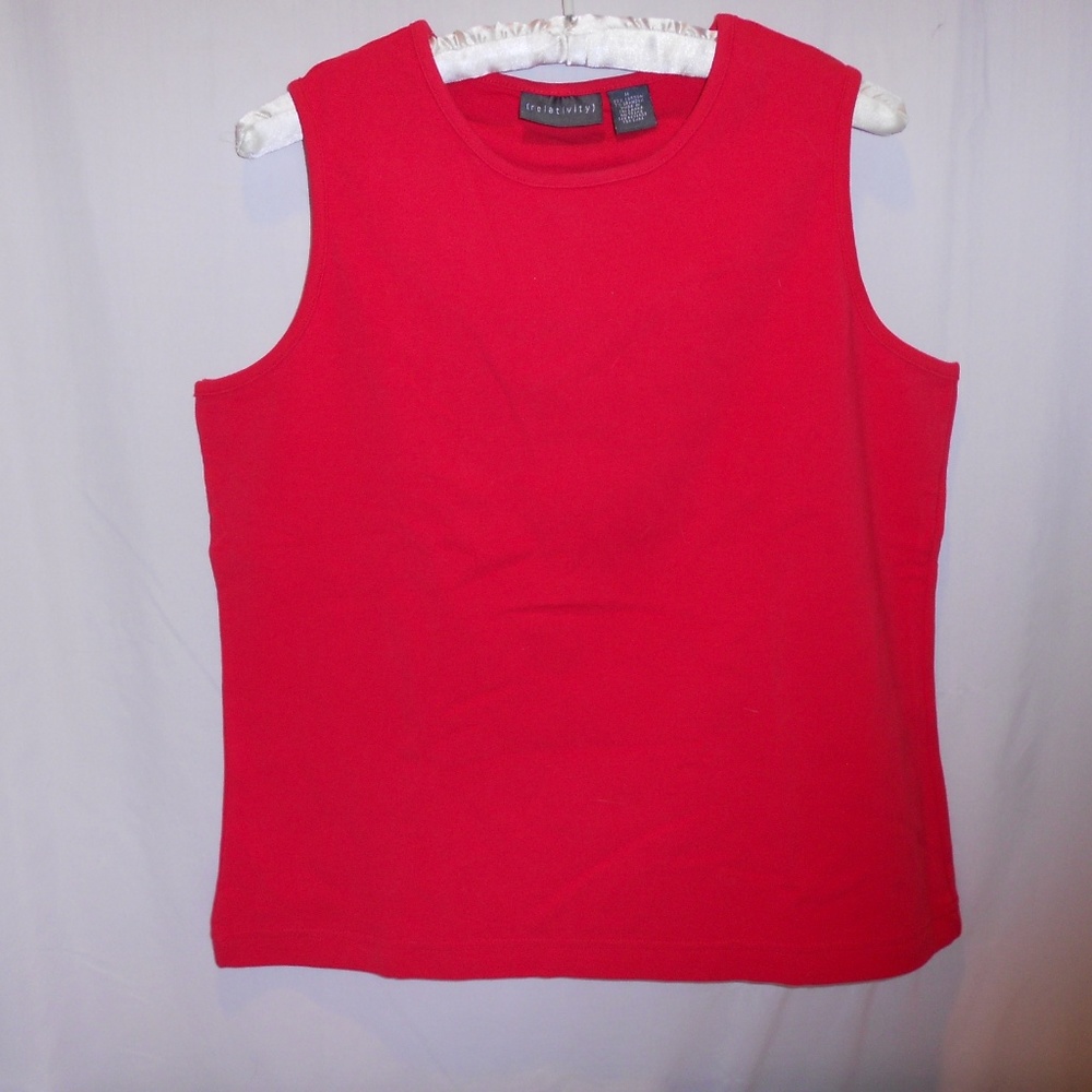 Relativity Red Tank Top Like New
